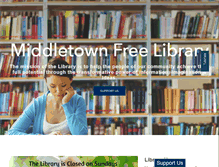 Tablet Screenshot of middletownfreelibrary.org